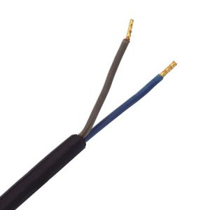 KABEL ZASILAJĄCY GUMA 2x1mm 3m Z WTYKIEM 2